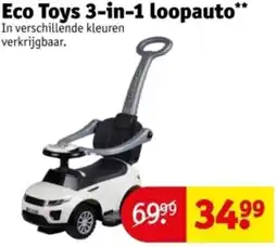 Kruidvat Eco Toys 3-in-1 loopauto aanbieding