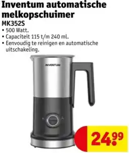 Kruidvat Inventum automatische melkopschuimer MK352S aanbieding