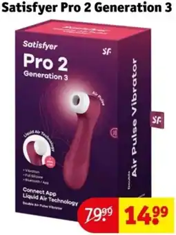 Kruidvat Satisfyer Pro 2 Generation 3 aanbieding