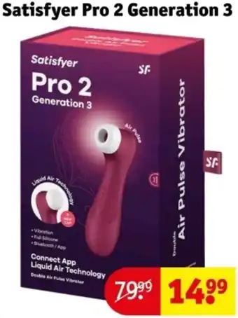 Kruidvat Satisfyer Pro 2 Generation 3 aanbieding