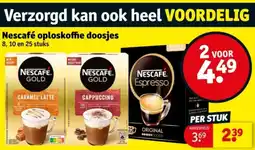 Kruidvat Nescafé oploskoffie doosjes aanbieding