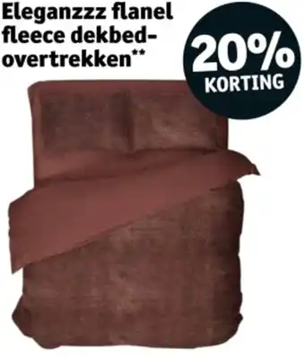 Kruidvat Eleganzzz flanel fleece dekbedovertrekken aanbieding