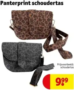 Kruidvat Panterprint schoudertas aanbieding