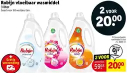 Kruidvat Robijn vloeibaar wasmiddel aanbieding
