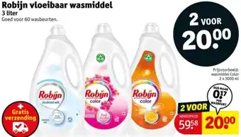 Kruidvat Robijn vloeibaar wasmiddel aanbieding