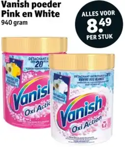 Kruidvat Vanish poeder Pink en White aanbieding