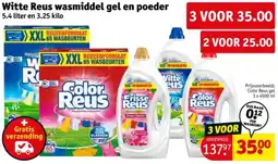 Kruidvat Witte Reus wasmiddel gel en poeder aanbieding