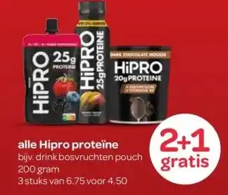 Spar alle Hipro proteïne aanbieding