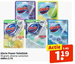 Wibra Glorix Power Toiletblok aanbieding