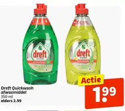 Wibra Dreft Quickwash afwasmiddel aanbieding