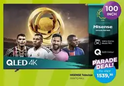 EP Beerepoot HISENSE Televisie 100E7Q PRO aanbieding