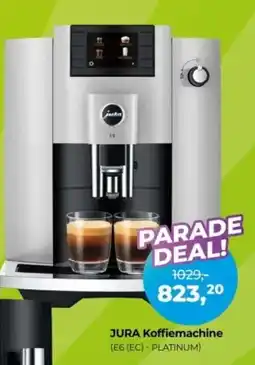 EP Beerepoot JURA Koffiemachine E6 EC - PLATINUM aanbieding