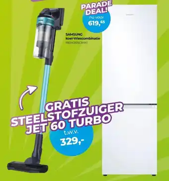 EP Beerepoot SAMSUNG koel vriescombinatie RB34C605CWW aanbieding