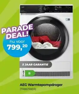 EP Beerepoot AEG Warmtepompdroger TR86TRIER aanbieding