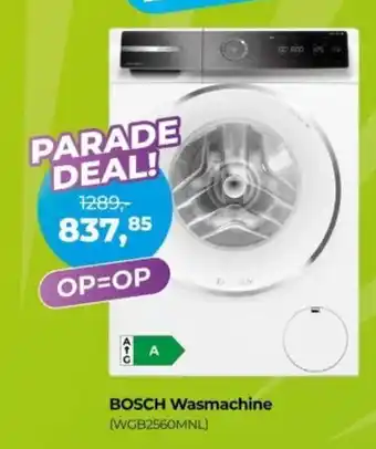 EP Beerepoot BOSCH Wasmachine WGB2560MNL aanbieding