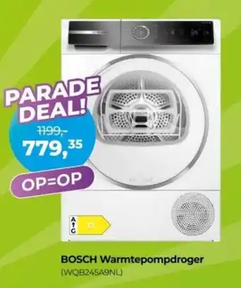 EP Beerepoot BOSCH Warmtepompdroger WQB245A9NL aanbieding