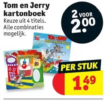 Kruidvat Tom en Jerry kartonboek aanbieding