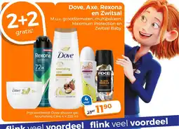 Trekpleister Dove, Axe, Rexona en Zwitsal aanbieding