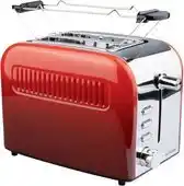 Bol.com SILVERCREST Broodrooster Rood - 920W - 6 niveaus - Met opzethouder aanbieding