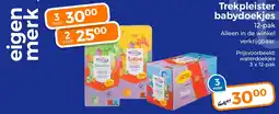 Trekpleister Trekpleister babydoekjes aanbieding