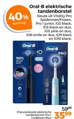 Trekpleister Oral B elektrische tandenborstel aanbieding