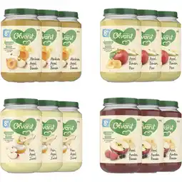 Albert Heijn Olvarit 8+ mnd variatie fruit 12-pack aanbieding