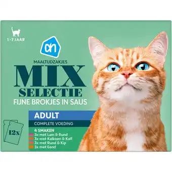 Albert Heijn AH Maaltijdzak mix selectie in saus adult aanbieding
