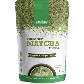 Albert Heijn Purasana Matcha premium poeder aanbieding