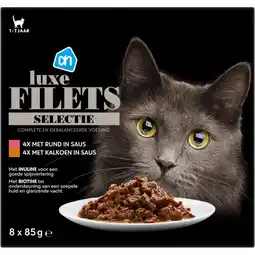 Albert Heijn AH Luxe filets rund en kalkoen in saus aanbieding