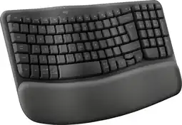 Coolblue Logitech Wave Keys Draadloos Ergonomisch Toetsenbord QWERTY aanbieding
