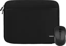 Coolblue BlueBuilt Laptophoes breedte 33 cm 14 inch S Zwart + Nexum Draadloze muis aanbieding