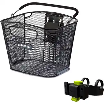 ANWB Basil mand Bold front KF + KF stuurbocht houd Zwart aanbieding