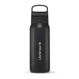 ANWB Lifestraw Go RVS Waterfles 1L Zwart Zwart aanbieding