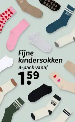 Wibra Fijne kindersokken aanbieding
