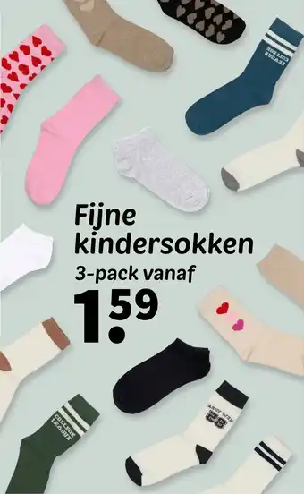 Wibra Fijne kindersokken aanbieding