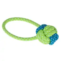 Zooplus Hondenspeelgoed Limoen Bal & Touw - ca. Ø 6 x L 20 cm aanbieding