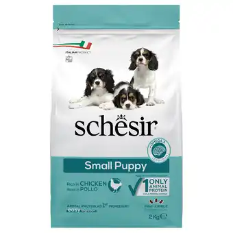 Zooplus 2kg Schesir Dog Small Puppy met kip droogvoer aanbieding