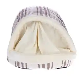 Zooplus 1 zooplus basics Karo Knuffelbed holletje L 60 x B 40 x H 28 cm voor honden en katten aanbieding