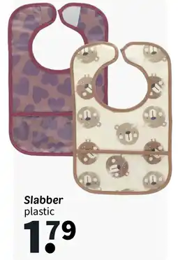 Wibra Slabber plastic aanbieding