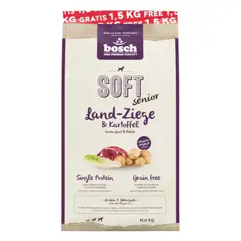 Zooplus bosch Soft Senior Geit & Aardappel Hondenvoer - 12,5 kg + 1,5 kg gratis! aanbieding