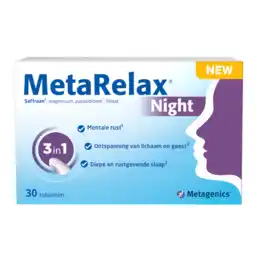 De Online Drogist Metagenics MetaRelax Nacht Tabletten aanbieding