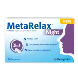De Online Drogist Metagenics MetaRelax Night Tabletten aanbieding