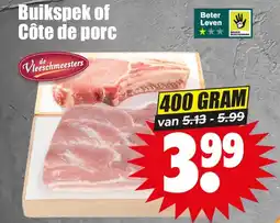 Dirk Vleeschmeesters Buikspek of Côte de porc aanbieding
