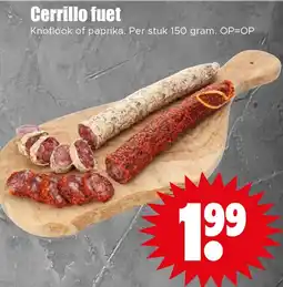 Dirk Cerrillo fuet aanbieding