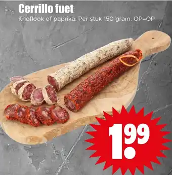 Dirk Cerrillo fuet aanbieding