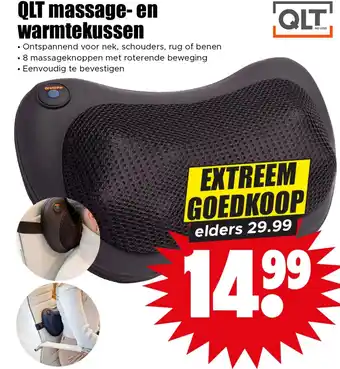 Dirk QLT massage-en warmtekussen aanbieding