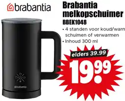 Dirk Brabantia melkopschuimer BBEK1048 aanbieding
