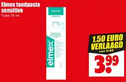 Dirk Elmex tandpasta sensitive aanbieding