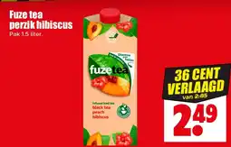 Dirk Fuze tea perzik hibiscus aanbieding