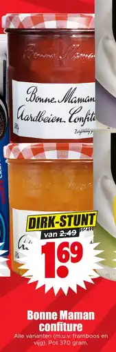 Dirk Bonne Maman confiture aanbieding